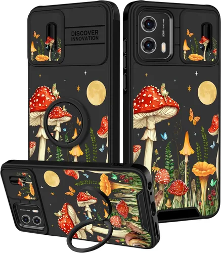 Miniatura 125 de Funermei Funda para Moto G Play 4G 2024 – Funda para teléfono para mujeres y niñas, diseño único de gato y libros, diseño único con funda