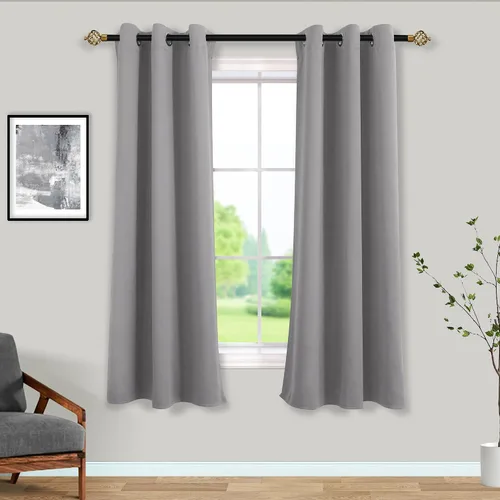 Miniatura 79 de Mrs.Naturall Cortinas Azul Real para Dormitorio, Cortinas Opacas Cortas Medianas Azul Cobalto para Cocina Decoración de Habitación de Adolescentes