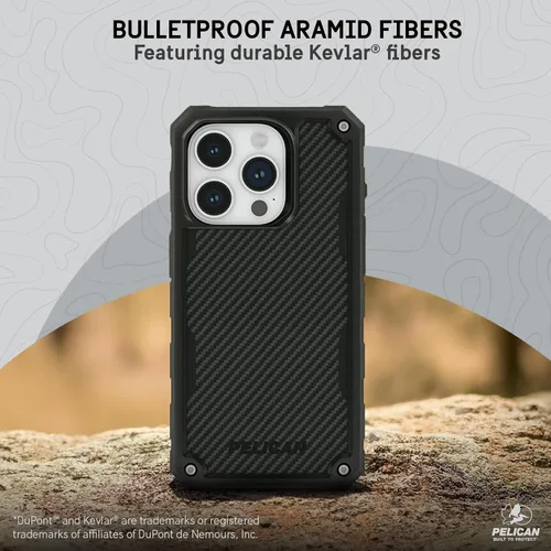 Miniatura 4 de Pelican Shield - Funda para Apple iPhone 15 Pro Max de 6.7 pulgadas, compatible con MagSafe, protección contra caídas MIL-STD de 21 pies, fundas