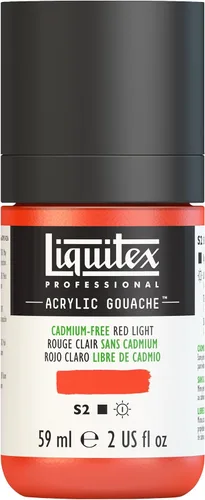 Miniatura 37 de Liquitex Professional - Gouache acrílico profesional, botella de 2 onzas (59 ml), blanco titanio