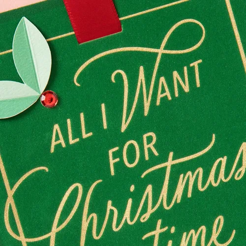 Miniatura 5 de Hallmark Tarjeta romántica de Navidad (Todo lo que quiero para Navidad)