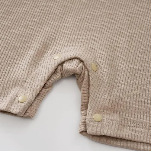 Miniatura 5 de RELABTABY Mameluco de algodón para recién nacido, de manga larga, con cremallera, con capucha, para bebé
