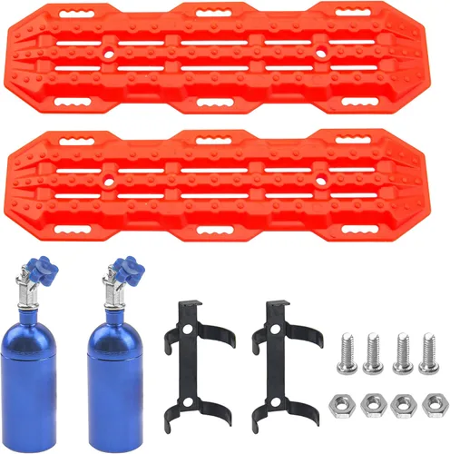 Miniatura 9 de Escala RC Simulación Botella de Nitrógeno y Escalera de Arena Tablero de Recuperación Accesorios de Decoración Compatible con TRX4 Axial SCX10 D90