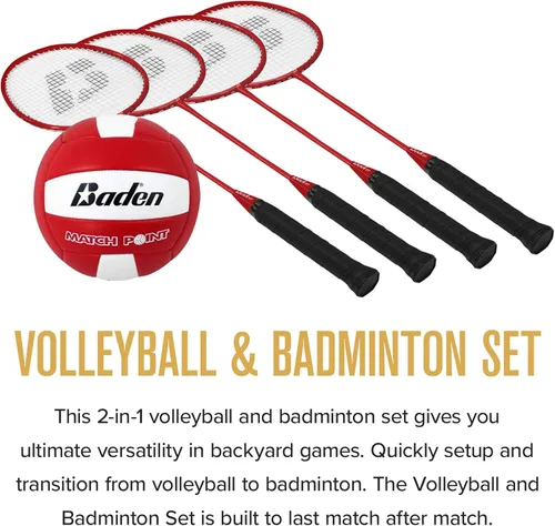 Miniatura 4 de BadenBaden Champions Volleyball Badminton Combo Set