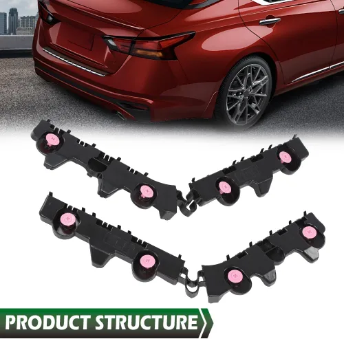 Miniatura 9 de GRAND ORANGE Juego de soportes de parachoques trasero izquierdo y derecho compatible con Nissan Altima 2019-2023 (submodelo: Platinum, S, SL, SR, SV)