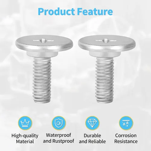 Miniatura 6 de Juego de 2 tornillos para tapa inferior del motor, compatibles con Hon-da Civic Accord CRV, sustituye a 90105-TBA-A00 90105-TBA-A00-2 PCS