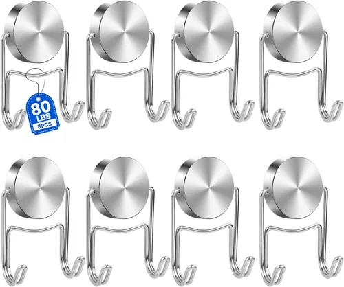 Miniatura 9 de Buelkmag Ganchos magnéticos de 30 libras 2026, esenciales para cruceros, gancho magnético resistente para cabinas de cruceros, imanes giratorios