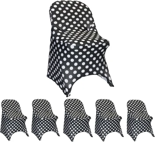 Miniatura 72 de YOUR CHAIR COVERS - Funda para silla plegable de elastano azul claro - Funda de cojín tapizada plegable elástica ajustable extraíble lavable