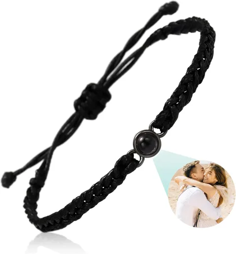 Miniatura 18 de Pulseras personalizadas con fotos, pulsera con imagen en el interior, pulseras para parejas, foto personalizada, regalos de cumpleaños