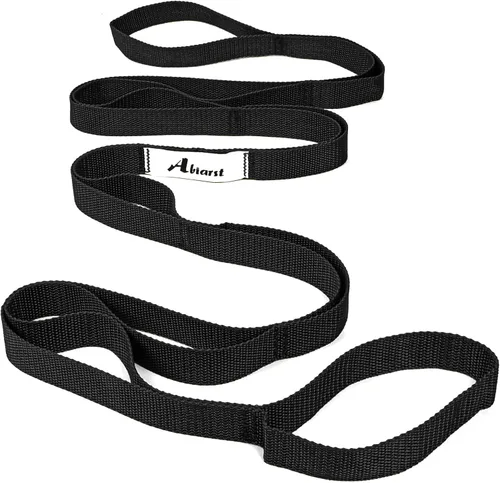 Abiarst - Correa elástica para yoga para terapia física, banda elástica de 10 bucles no elástica para pilates, flexibilidad, ejercicio y gimnasia