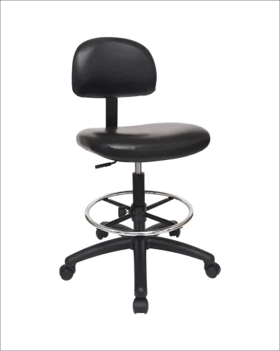 Miniatura 46 de Serie FSS Silla de asiento cuadrado de altura baja (43.2 cm - 55.9 cm) de asiento. Vinilo de tela - para oficina, garaje, escritorio, taller