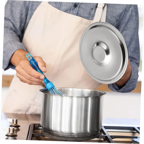 Miniatura 6 de Yardwe Juego de 4 tapas universales de acero inoxidable de 4.72 pulgadas para ollas de aceite, juego de 4 tapas para recipientes de condimentos