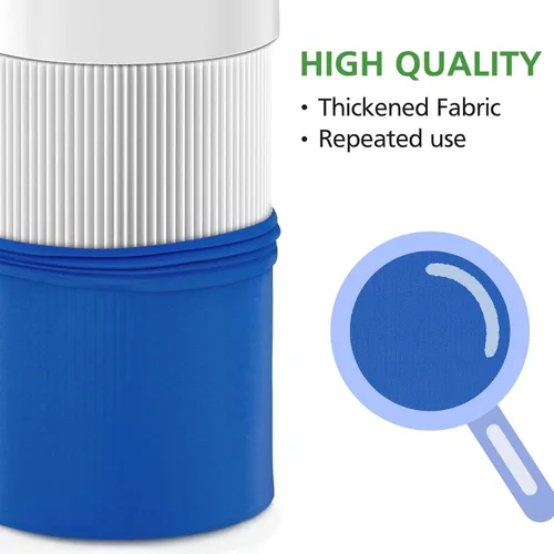 Miniatura 7 de Paquete de 4 prefiltros lavables de repuesto 411 para Blueair Blue Pure 411, 411+, 411 Auto y Mini purificador de aire, elimina polen, polvo, caspa