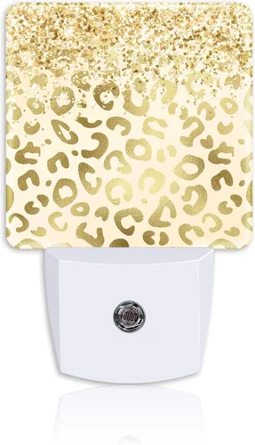Miniatura 8 de Luz nocturna con enchufe, lámpara de luz nocturna de piel de leopardo, sensor automático, eficiencia energética, luces del atardecer al amanecer