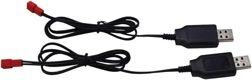 Miniatura 4 de Blomiky Paquete de 2 baterías AA de 6 V 900 mAh con enchufe JST y cable USB adecuado para nueva excavadora Huina 540 Dump 520 RC y 510 Excavadora
