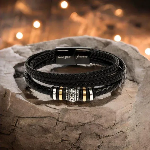 Miniatura 5 de FG Family Gift Mall Pulsera "Para Mi Hombre Te Amo", Regalos para Él, Esposo, Novio, Regalos Sentimentales de Esposa, Novia, Pulsera Para Mi Hombre