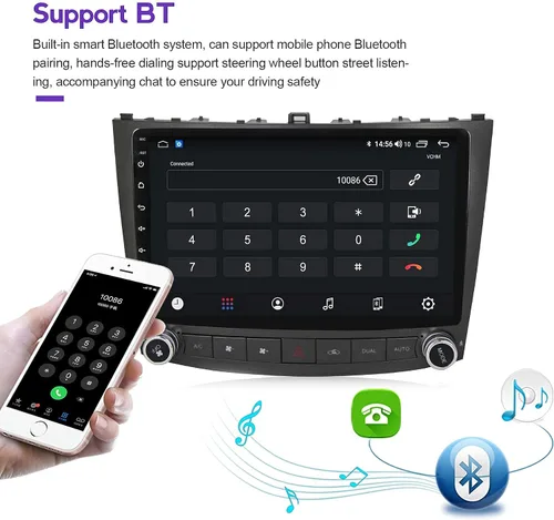 Miniatura 6 de MekedeTech Radio de coche Android 13 para navegación para Lexus IS250 IS200 IS220 IS300 IS350 unidad principal GPS estéreo reproductor multimedia
