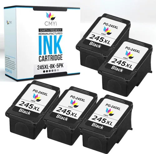 Miniatura 14 de Cartucho de tinta de repuesto negro 245XL para Canon PIXMA iP2820, iP2850, MG2420, MG2520, MG2522, MG2525, MG2550, MG2555, MG2900, MG2920, MG2922