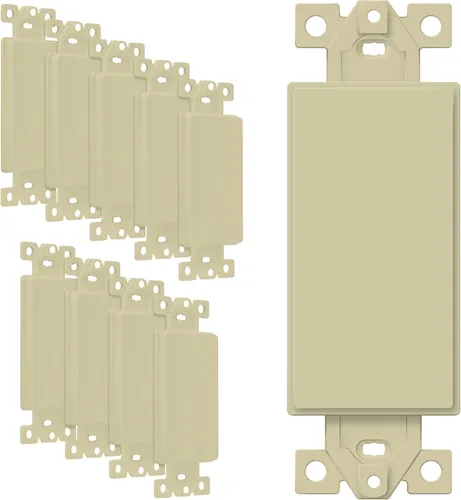Miniatura 8 de ENERLITES - Adaptador en blanco para placas de pared decorativas, termoplástico de policarbonato irrompible, con certificación ETL, 6001-W-10