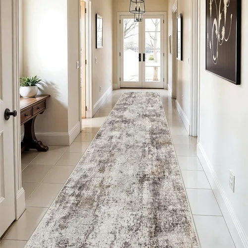 Miniatura 18 de Alfombra de pasillo lavable de 3 x 12: alfombra antideslizante fácil de limpiar - Alfombras suaves para sala de estar, dormitorio, cocina, alfombra