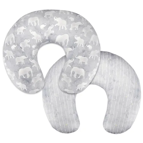 Miniatura 9 de DILIMI Funda de almohada de lactancia, fundas de lactancia suaves y elásticas para almohadas de lactancia, 1 paquete de funda reversible extraíble