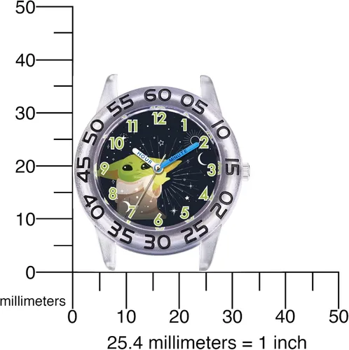 Miniatura 5 de STAR WARS Reloj de profesor de tiempo plástico para niños, reloj analógico de correa de nailon de cuarzo, Azul, Plástico