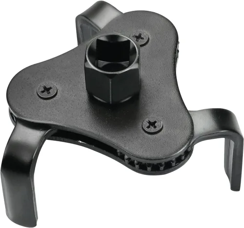 Miniatura 7 de Llaves de filtro de aceite ajustables universales de 2-1/2 a 4.5 pulgadas, llave de 3 mandíbulas, juego de herramientas de llave de filtro de Negro