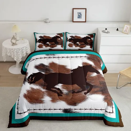 Miniatura 45 de Feelyou Lindo juego de ropa de cama de ajolote para niños y niñas tamaño twin, juego de edredón de salamandra para niños, mujeres y hombres, edredón