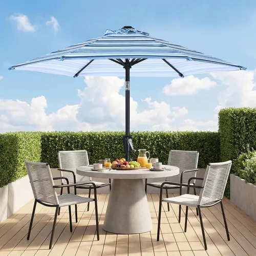 Miniatura 32 de ABCCANOPY Sombrilla de patio al aire libre de 7.5 pies, sombrilla de mesa con protección UV con manivela para una fácil instalación, adecuada