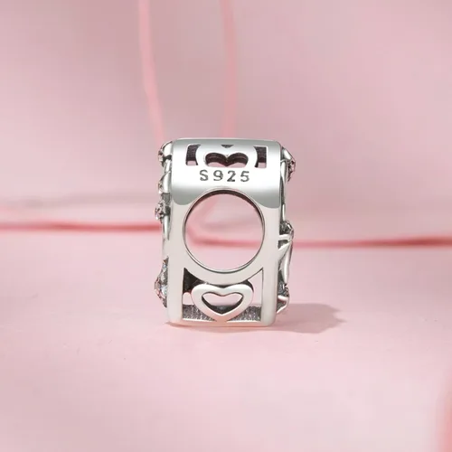 Miniatura 68 de Abalorios de plata de ley para pulseras, collares, familia para siempre, circonita cúbica, regalo de joyería para mujeres