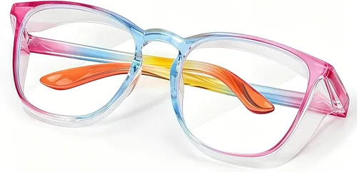 Miniatura 17 de Elegantes gafas de seguridad para mujeres y niñas, gafas anti-vaho, gafas protectoras, gafas transparentes Paquete de 3: azul+tortuga+negro