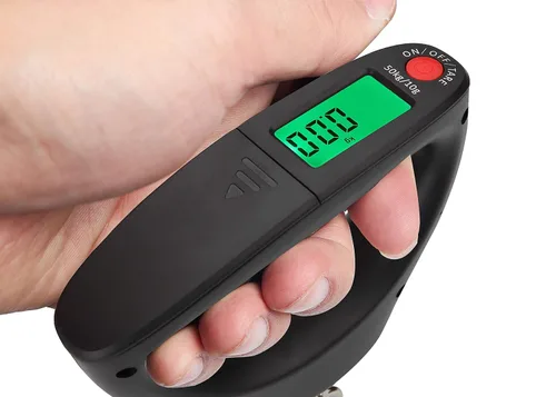 Miniatura 5 de Mougerk - Báscula de peso digital portátil para equipaje 110 libras 1102lbs 2 pilas AAA no incluidas negro