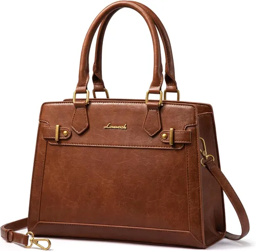 Miniatura 14 de LOVEVOOK Monederos y bolsos para mujer, bolso de hombro, bolso negro y asa superior de piel sintética para damas