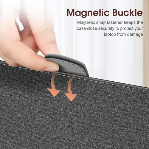 Miniatura 5 de Fintie Funda para MacBook Air de 15 pulgadas A3448 A3241 A3114 A2941 (versión 2023 2024 2025 2026), funda de piel sintética prémium para MacBook Air