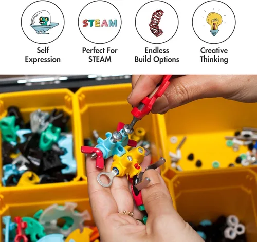 Miniatura 4 de The Off Bits Juguetes educativos STEM para mayores de 6 años: juegos de construcción de juguetes robot, kit de ingeniería 3 en 1 para niños y niñas