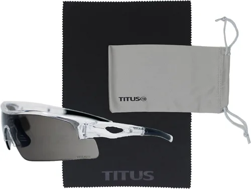Miniatura 22 de TITUS G20 Gafas de seguridad para todos los deportes, protección para motocicletas, compatibles con ANSI Z87+ Marco negro - Lente ahumado - Con bolsa