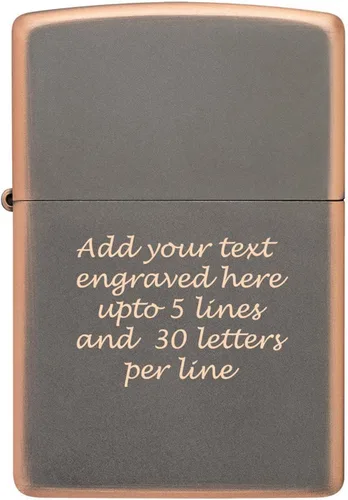 Miniatura 17 de Encendedor de aceite personalizado ZIPPO clásico a prueba de viento grabado (hielo negro)