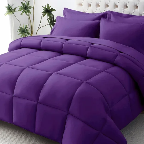 Miniatura 55 de JOLLYVOGUE Juego de edredón individual XL, cama ultrasuave en una bolsa, tamaño individual XL, 5 piezas, juego de ropa de cama certificado Oeko-TEX