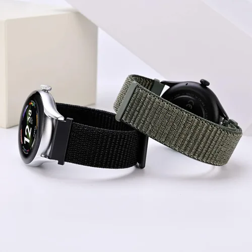 Miniatura 2 de ANNEFIT Correas deportivas de nailon para reloj, 2 paquetes de correas ajustables de liberación rápida de 0.630 in, 0.709 in, 0.748 in, 0.787 in