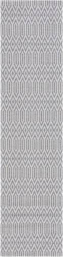 Martha Stewart x SAFAVIEH - Colección de alfombras de área de 2 x 8 pies, color antracita y gris claro, tejido plano, de algodón, ideal para sala de