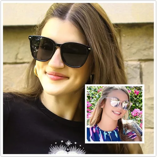 Miniatura 4 de FIMILU Paquete de 2 lentes de sol polarizados para mujer, lentes de protección UV400, montura grande, lentes de moda, elegantes