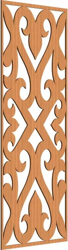 Miniatura 179 de Keene Paneles de pared decorativos de madera con calado, 9 3/8 pulgadas de ancho x 24 3/8 pulgadas de alto x 1/4 de alto, roble rojo rojo (Red Oak)