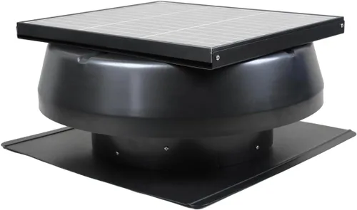 Miniatura 3 de iLIVING Ventilador inteligente con termostato solar y listo para uso híbrido para techo de ático, 14", 40 vatios, 1150 CFM, enfría hasta 2900 pies