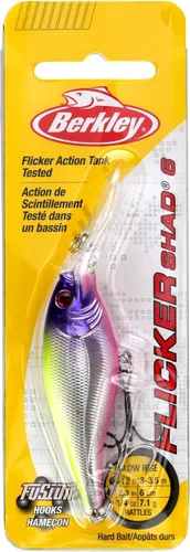 Miniatura 6 de Cebo de pesca Berkley Flicker Shad, Blanco Perla, 3/16 oz, 5cm 2in Crankbaits, Tamaño, perfil y profundidad de buceo imitan el sábalo real