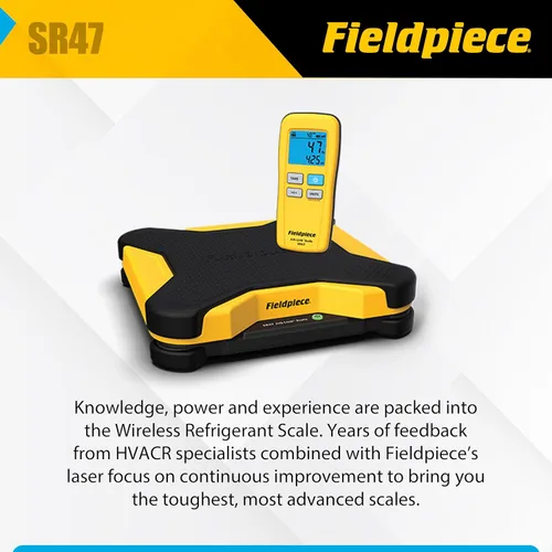 Miniatura 4 de Fieldpiece Báscula inalámbrica SR47 con control remoto