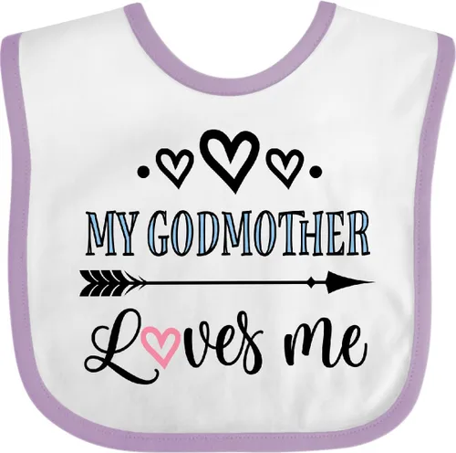 Miniatura 12 de inktastic Babero para bebé My Godmother Loves Me Godchild