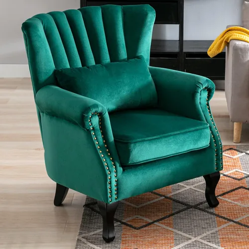Miniatura 22 de LZAREAL Juego de 2 Sillones de Lectura Accent con Brazos para Sala de Estar, Dormitorio, Sillón de Esquina Cómodo Moderno de Mediados de Siglo, rosa