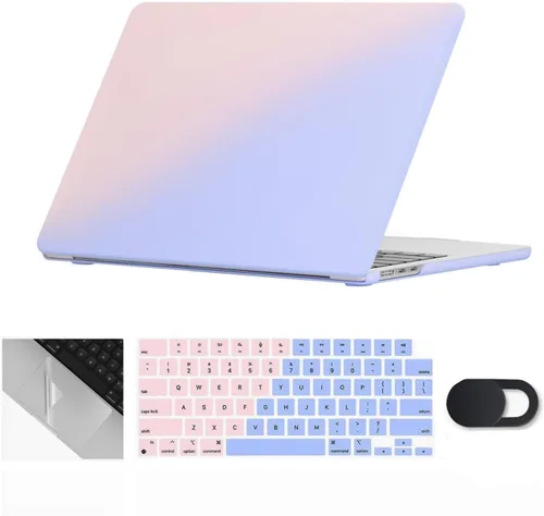 Miniatura 42 de Se7enline Compatible con MacBook Air 2024 de 15 pulgadas M4 M3 M2 A2941/A3114/A3241 Funda rígida para laptop Mac Air 15.3, cubierta protectora