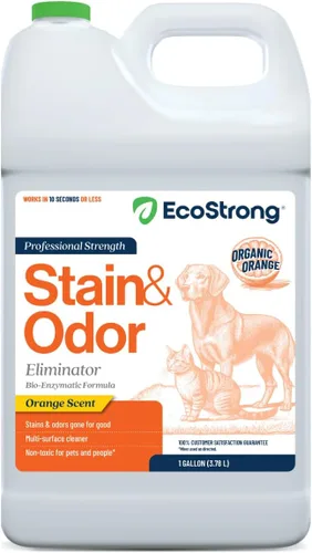 Eliminador de olores de naranja | Desodorizante de olores para mascotas para olores fuertes | Limpiador de manchas enzimáticas para gatos, perros y