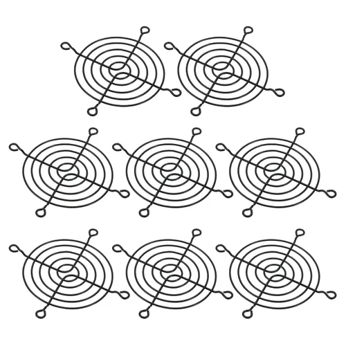 Miniatura 8 de PATIKIL Parrilla para dedos de ventilador de 1.575 pulgadas, paquete de 4 protectores de rejilla de metal para ventiladores de escape de 1.57 x 1.57